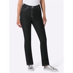 Damen 5-Pocket-Jeans mit Stickerei-Motiv black-denim, Größe 23 - Bild 4