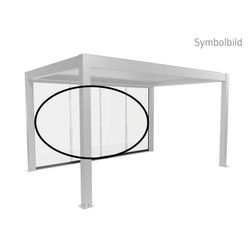Biohort Quarzgrau Metallic Glasschiebetür "Klarglas Gr. 35 M Für Pergola Verschiedene Farben" 3275X 2349 Cm Glaselemente Aus 10 Mm Esg von Baur - Image 4