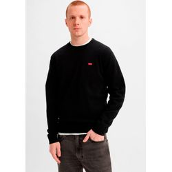 Levis, Herren, Pullover, Pullover Housemark aus Wollgemisch mit Rundhalsausschnitt, Schwarz, (L) - Bild 5