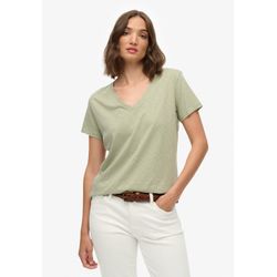 Superdry Damen Grün T-Shirt Slub Emb De Studios - Bild 2