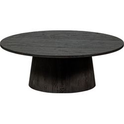 Woood Dunkelbraun Dunkelbraun Couchtisch "Venlo" Runde Form Belastbar Bis 25 Kg H 35 Cm X Ø 100 Cm von Baur - Image 3