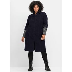 Sheego Damen Tiefblau Hemdblusenkleid - Bild 4