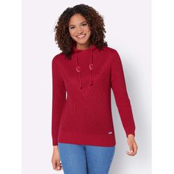 Sheego Damen Rot Strickpullover - Bild 4