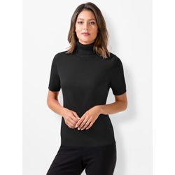 Sheego Damen Schwarz Kurzarmpullover - Bild 4