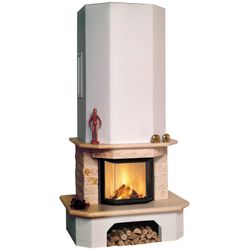 HARK Kaminbausatz »Aspen«, weiß, Marmor, 8 kW - beige - Image 3