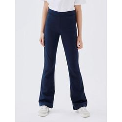 Name It Mädchen Schwarz Jerseyhose "Nkffrikkali Für Mit Ausgestelltem Bein Und Viskose", Gr. 110, N-Gr, Blau ( Sapphire), Web, Obermaterial... - Bild 4