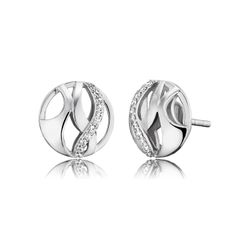 Engelsrufer Paradise Ohrstecker für Damen 925er-Sterlingsilber Weiße Zirkonia Größe 10 mm - Bild 5