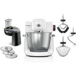 Bosch Serie 6 Küchenmaschine 1600 W Weiß, Edelstahl gebürstet MUMS6EW13D - Image 5