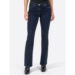 Inspirationen Damen Dunkelblau Bootcut-Jeans 1 Stk. von Baur - Bild 4