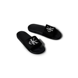 Calvin Klein Jeans Herren Schwarz Pantolette "Ess Slide Cv" Badeschuh Flat Poolslides Mit Logoschriftzug erhältlich in Größe von Baur - Bild 3