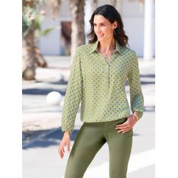 Damen Druckbluse in ECOVERO-Qualität ecru-schilf-bedruckt, Größe 40 - Bild 3
