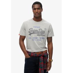 Superdry Grau T-Shirt Vl Heritage Relaxed - Bild 4