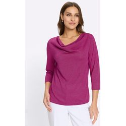 Lady Damen Magenta Wasserfallshirt "Wasserfallshirt" 1 Tlg. erhältlich in Größe 36/38/40/42/44/46/48/50 von Baur - Bild 3