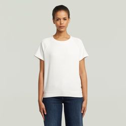 G-Star Raw Damen Weiß T-Shirt G-Star "Raglan T-Shirt", Gr. Xl, (Milk), Obermaterial: 100% Baumwolle, Shirts T-Shirt - Bild 4