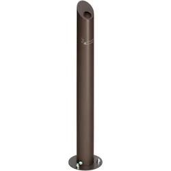 Var Brown Aschenbecher Standsäule Sg 100 Edelstahl Dunkelbraun