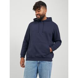 Jack & Jones, Herren, Pullover, Sweat Plus Size Hoodie, Blau, (6XL) - Bild 4