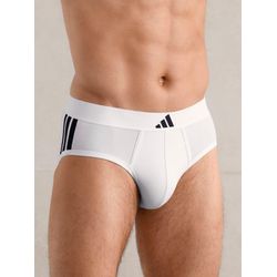 Adidas Herren Schwarz 2P Active Flex Cotton 3 Stripes Brief Weiß/ Baumwolle Large - Bild 6