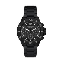 Emporio Armani Schwarz Chronograph