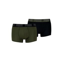 Puma Herren Schwarz/Grün Boxershorts "Boxershort 2Er Pack", Gr. Xl, (, Grün), Obermaterial: 95% Baumwolle Co. 5% Elasthan El., Unterhosen - Bild 6
