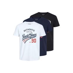 Jack & Jones, Herren, Shirts, Ethan, Mehrfarbig, Weiss, Schwarz, (L) - Bild 10