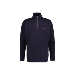 Gant Herren - Shield Sweatshirt Mit Halblangem Reißverschluss Evening Blue - Gr. - Xxl - Bild 14