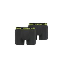 Head Herren Dunkelgrau/Gelb Boxershorts "Boxershort Basic Boxer 2P 2Er Pack", Gr. L, Grau (Anthrazit, Gelb), Obermaterial: 95% Baumwolle Co. 5% Elasthan El., Unte... - Bild 9