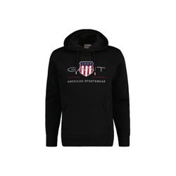 Gant Herren Schwarz Archive Shield Hoodie (4Xl) - Bild 7
