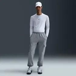 Nike Grey/White Club Fleece Cargohose Herren 063 - Dk Heather/Lt Smoke L