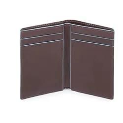 Piquadro Blue Square Kreditkartenhalter Mahagonibraun