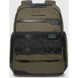 Piquadro Fx Modulare Laptop-Rucksack 15,6" Grün
