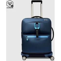 Piquadro Corner 2.0 4-Rollen Trolley In Handgepäckgröße Blau