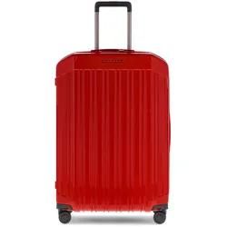 Piquadro Light Pq- Mittelgroßer Hartschalentrolley 4-Rollen Rot