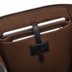 The Bridge Alberto Leder-Rucksack Schwarz/Ruthenium