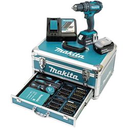 Makita DHP482RFX9 Akku-Schlagbohrschrauber 18V Bohrmaschine 1.5 kg Holz/Stahl blau/schwarz - Image 13