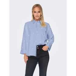 Only Damen Blau Langarmshirt New Lina Grace - Bild 5