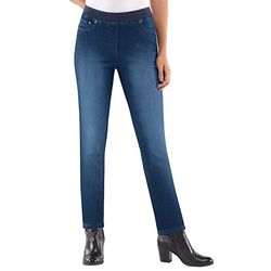 Sheego Damen Dark Blue Schlupfjeans - Bild 4