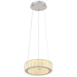 Globo Lighting Hängeleuchte silber Maße (cm): H: 120 Ø: 30 - Höffner - Bild 3