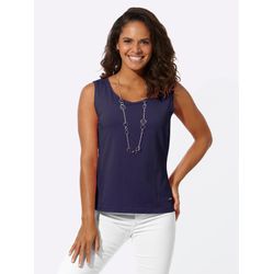 Damen Shirttop in Stretch-Qualität marine, Größe 38 - Bild 3