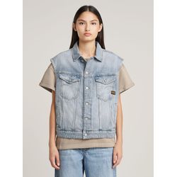 G-Star Raw Damen Blau Softshellweste G-Star "Relaxed Denim Vest", Gr. M, (Vintage Platinum ), Obermaterial: 100% Baumwolle, Westen - Bild 3