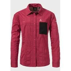 Schöffel Outdoorbluse "Bike Blouse Style Jalpuh Wms", Damen, Gr. 40, Rot (3750, Rot), Oberstoff: 81% Polyester 14% Nylon 5% Elasthan, Bequem, V-Aus...