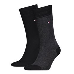 VAN GRAAF Tommy Hilfiger Herren Schwarz Socken Im 2Er-Pack Baumwolle Größe 39-42 - Bild 9
