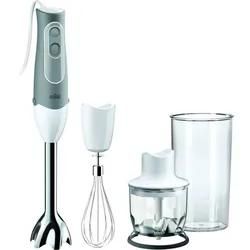 Braun Mq 525 Stabmixer 600 W Kabelgebunden, Mit Mixbecher, Mit Zerkleinereraufsatz, Schneebesenaufsatz, Turbofunktion Weiß, Grau