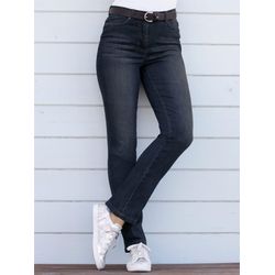 Damen 5-Pocket-Jeans mit Hell-Dunkel-Effekt dark blue, Größe 20 - Bild 4
