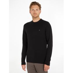 Tommy Hilfiger - Luxuriöser Schwarzer Crew Neck Sweater - Knitwear - Herren - Schwarzk - M - Bild 13