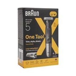 Braun Series X Xt5100 Face + Body, Bartschneider Schwarz/Silber