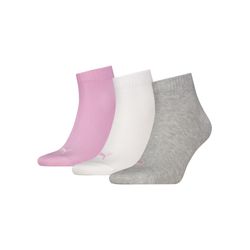 Puma Rosa/Grau 3P Quarter Socks Gr 39/42 - Bild 6
