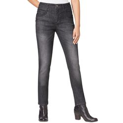 Black-Denim Röhrenjeans - Bild 3