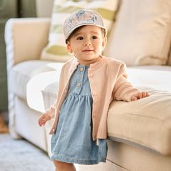 Maximo Damen Kleid Mit Flügelarm Optik Denim Baby Größe 62 - Image 3