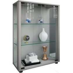 Vcm Silber Vitrine + Buffetschrank, Sammel Stand Vitrine Holz Glas Sintalo (60 X 25 X 80 Cm) - Image 8