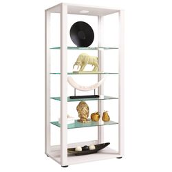 Vcm Weiß Standvitrine "Holz Glas Stand Vitrine Sammelvitrine Glasol Lv" 1 Stk. Tlg. von Baur - Image 6